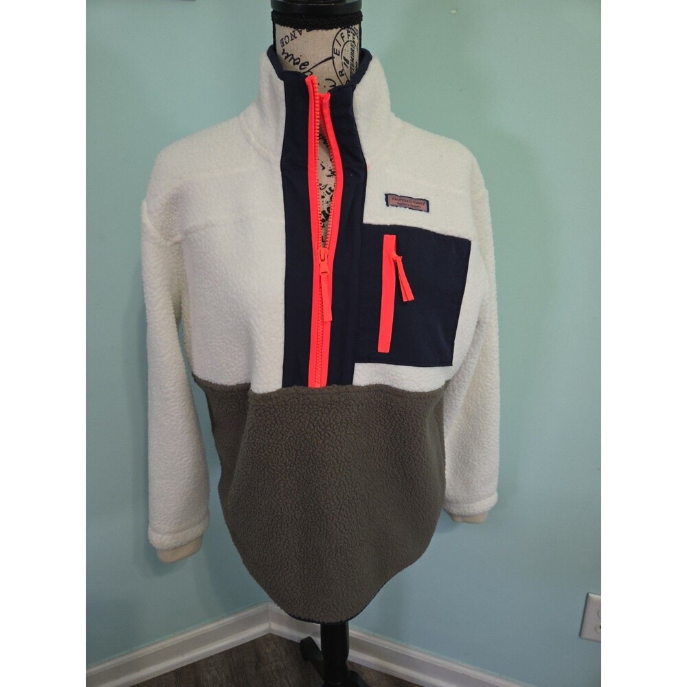 Vineyard Vines sherpa color-blocked SuperShep shep shirt Women s small